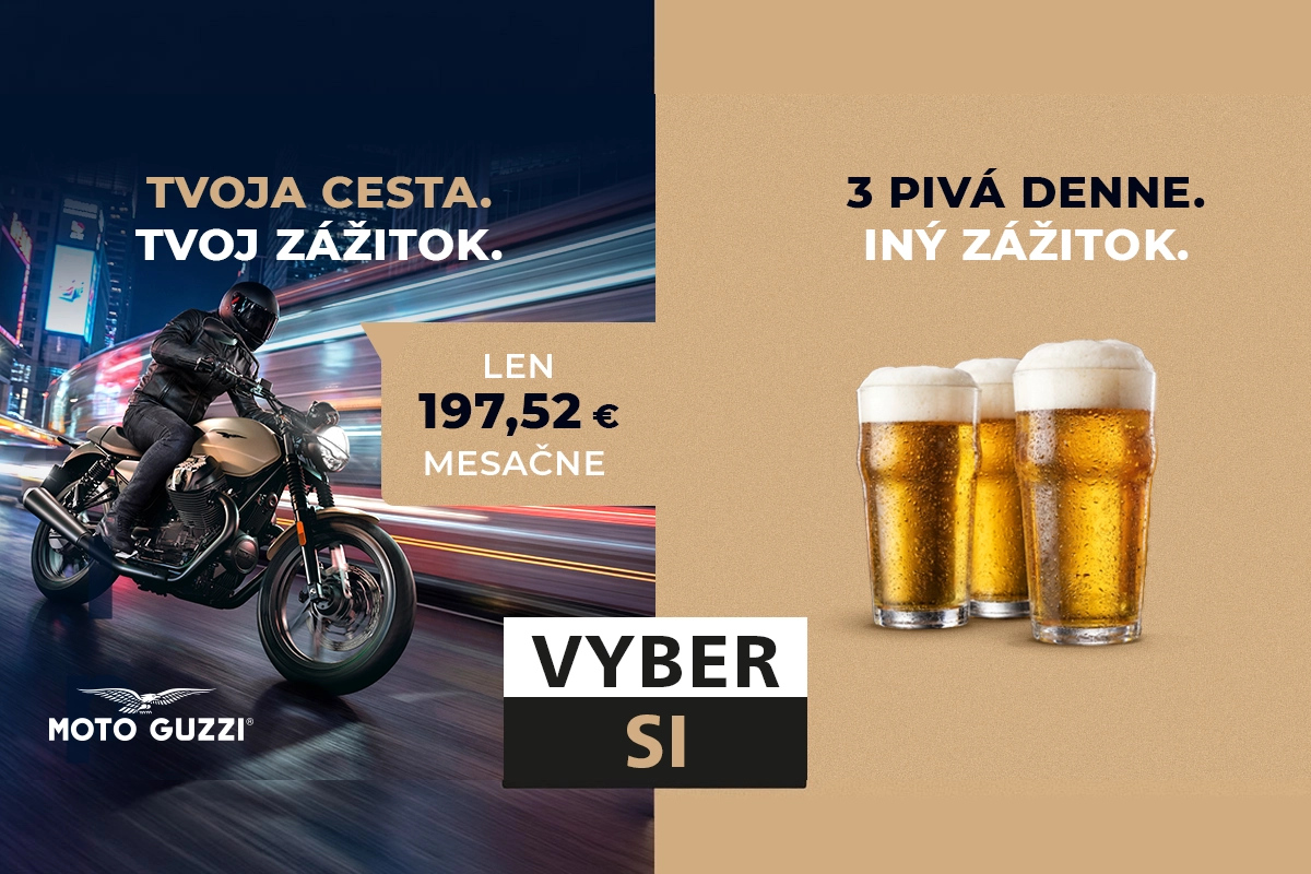 Jazdi na svojej Moto Guzzi už dnes, s nízkou mesačnou splátkou a vopred garantovanou hodnotou motocykla.